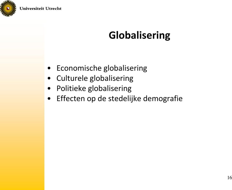 globalisering Politieke