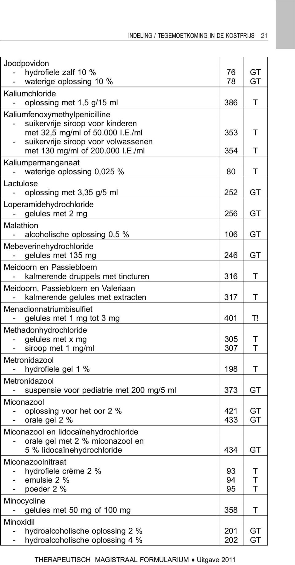 /ml 353 T - suikervrije siroop voor volwassenen met 130 mg/ml of 200.000 I.E.
