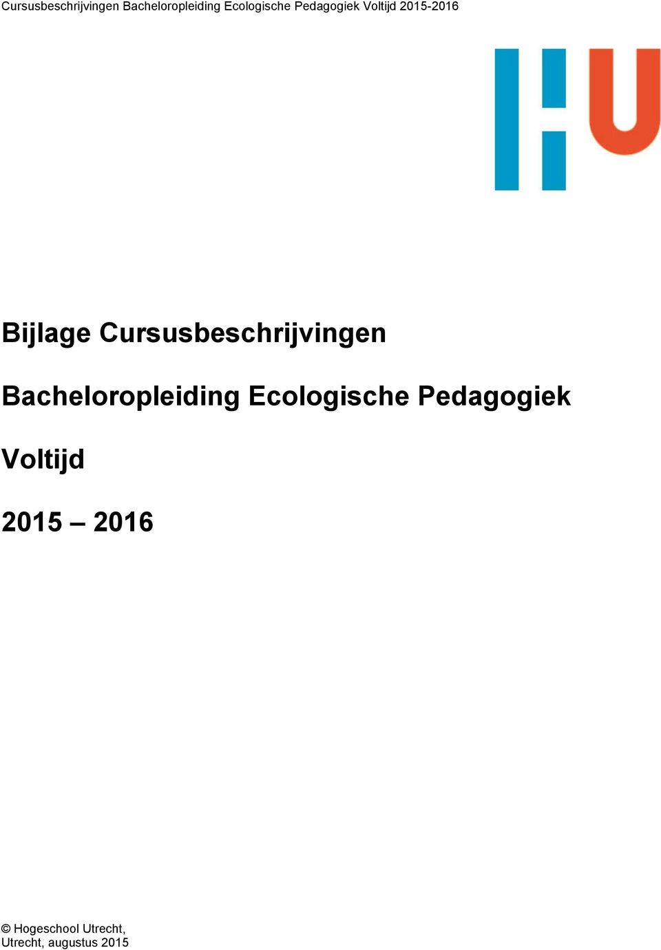 Bacheloropleiding