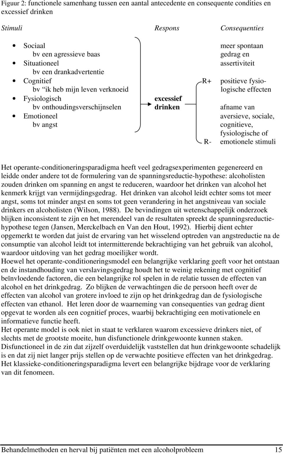 Emotioneel aversieve, sociale, bv angst cognitieve, fysiologische of R- emotionele stimuli Het operante-conditioneringsparadigma heeft veel gedragsexperimenten gegenereerd en leidde onder andere tot