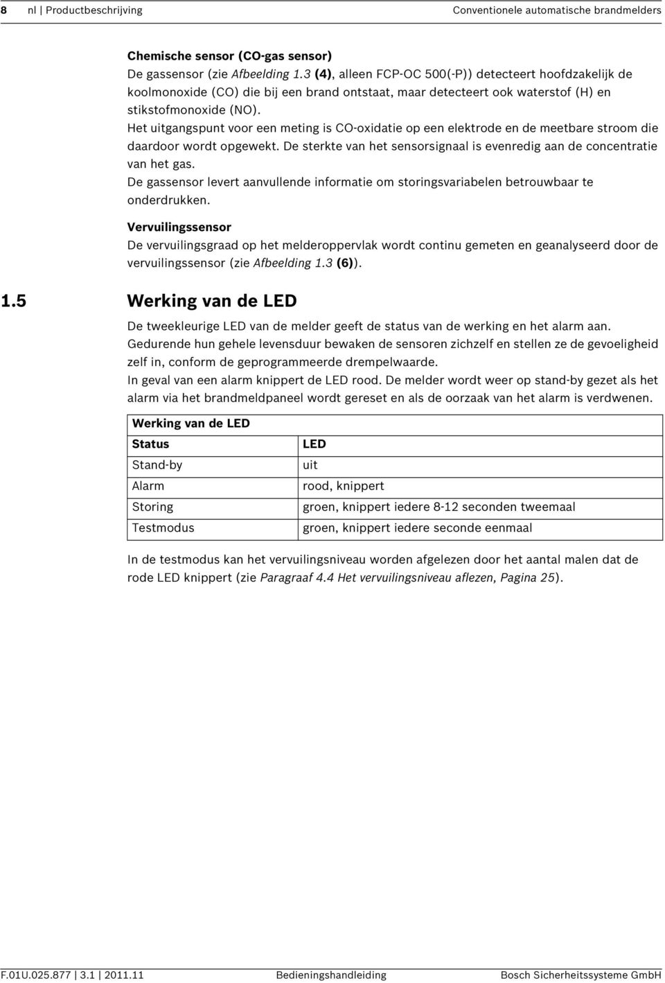 Het uitgangspunt voor een meting is CO-oxidatie op een elektrode en de meetbare stroom die daardoor wordt opgewekt. De sterkte van het sensorsignaal is evenredig aan de concentratie van het gas.