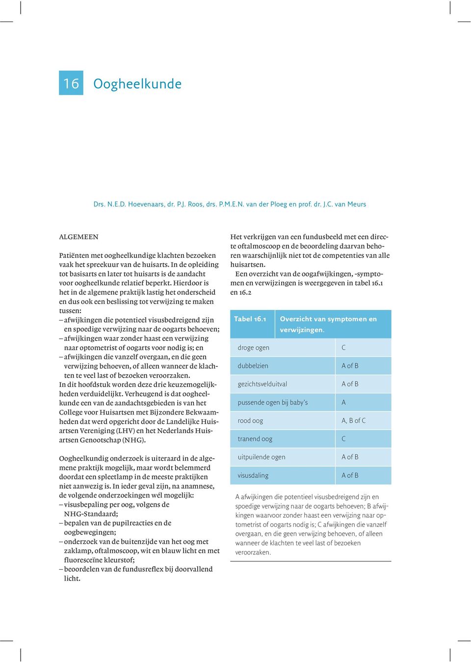 In de opleiding tot basisarts en later tot huisarts is de aandacht voor oogheelkunde relatief beperkt.