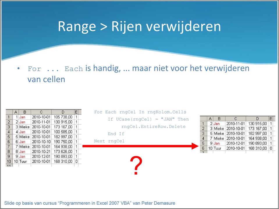 rngkolom.cells If UCase(rngCel) = "JAN" Then rngcel.entirerow.