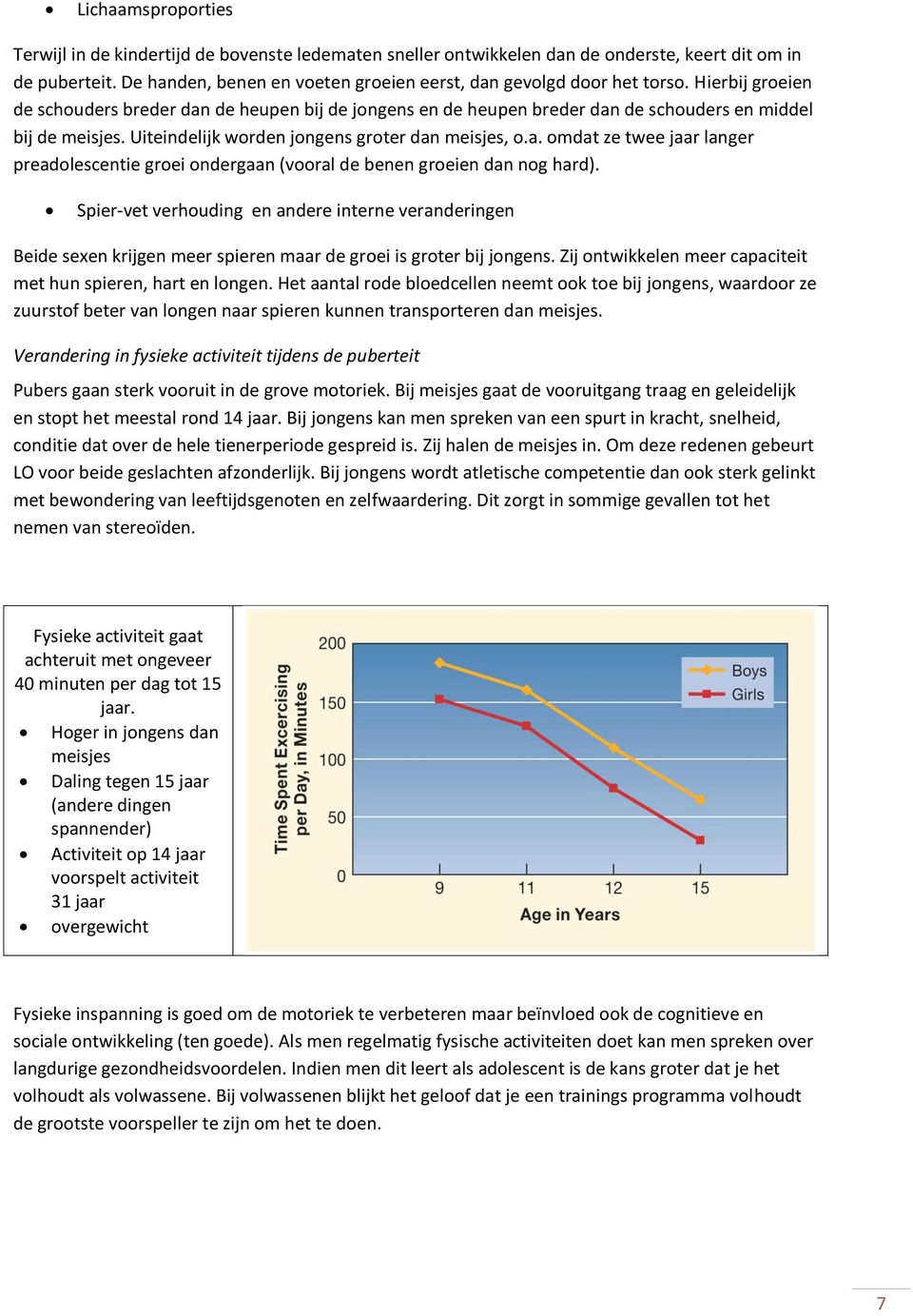 Uiteindelijk worden jongens groter dan meisjes, o.a. omdat ze twee jaar langer preadolescentie groei ondergaan (vooral de benen groeien dan nog hard).