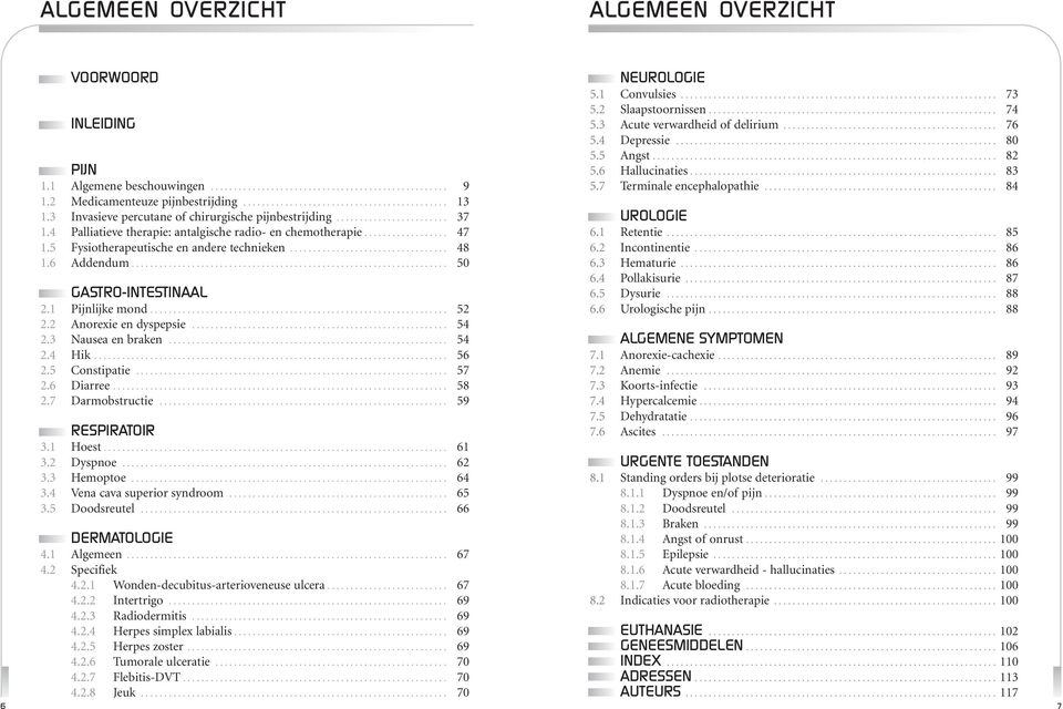 5 Fysiotherapeutische en andere technieken.................................. 48 1.6 Addendum.................................................................... 50 GASTRO-INTESTINAAL 2.