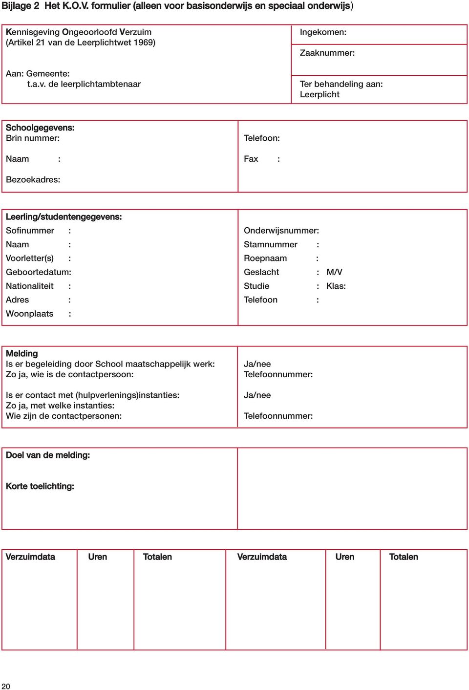 ng Ongeoorloofd Verzuim (Artikel 21 va