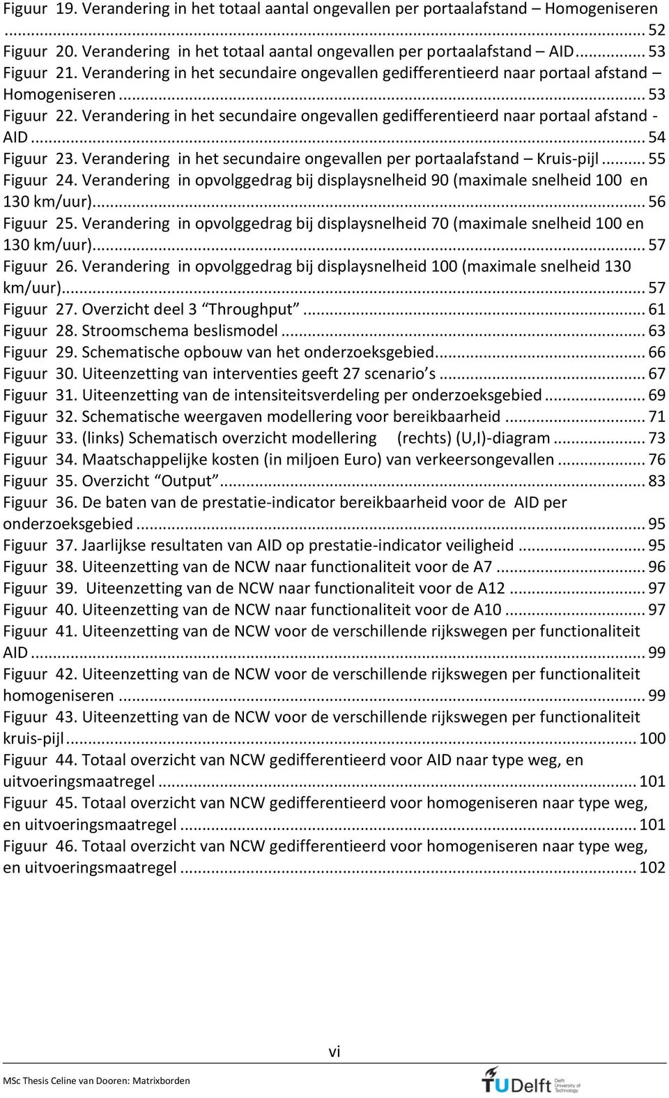 .. 54 Figuur 23. Verandering in het secundaire ongevallen per portaalafstand Kruis-pijl... 55 Figuur 24. Verandering in opvolggedrag bij displaysnelheid 90 (maximale snelheid 100 en 130 km/uur).