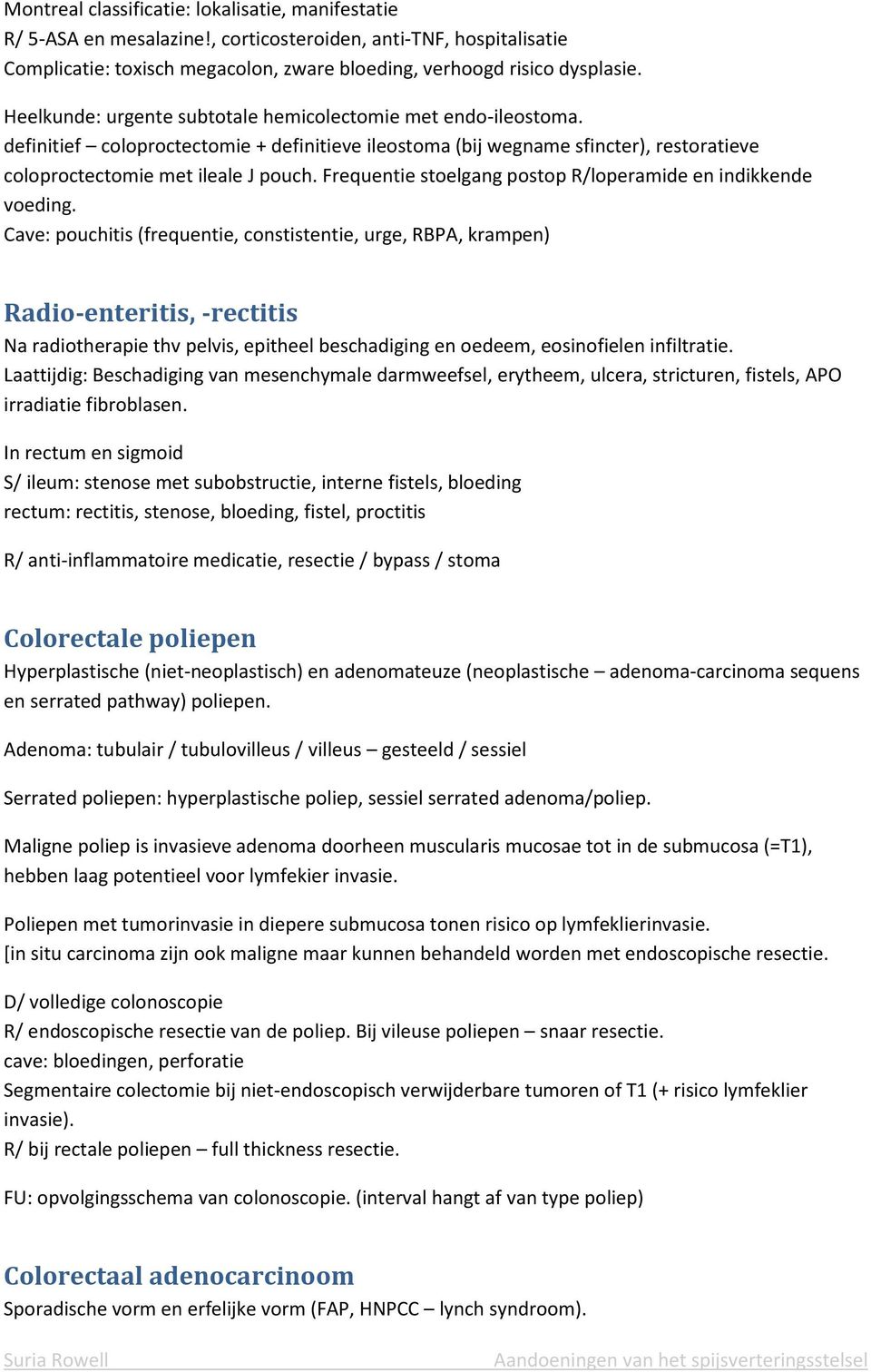 Frequentie stoelgang postop R/loperamide en indikkende voeding.