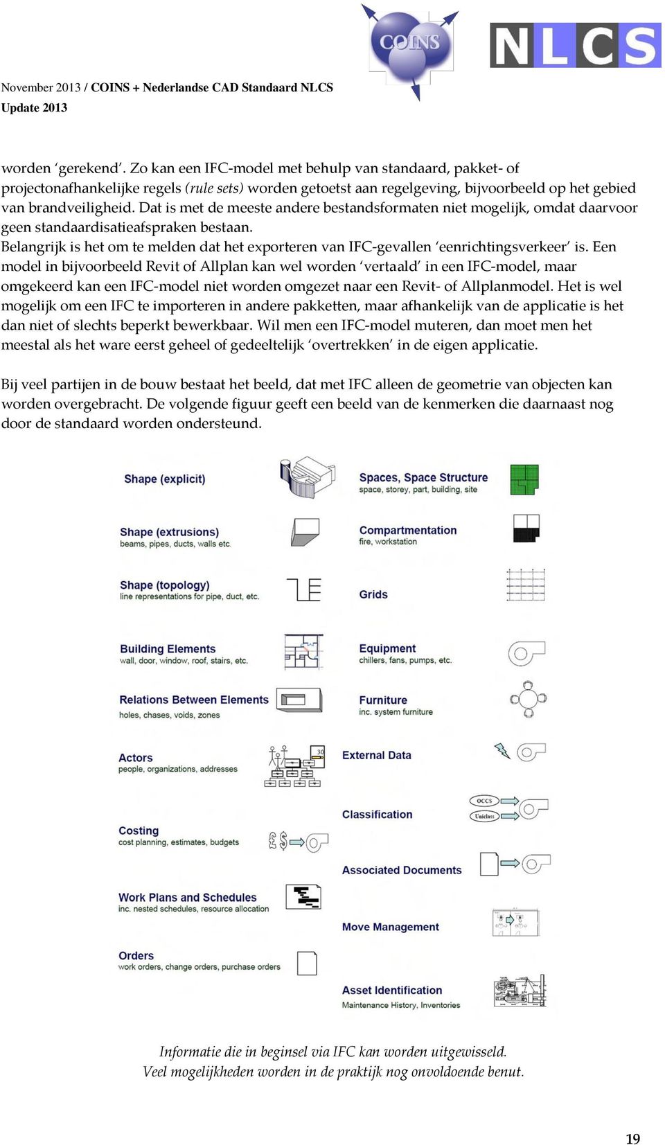 Belangrijk is het om te melden dat het exporteren van IFC-gevallen eenrichtingsverkeer is.