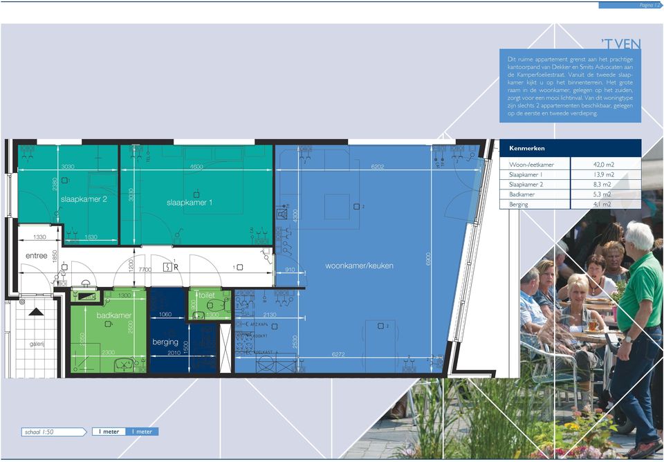 Van dit woningtype zijn slechts 2 appartementen beschikbaar, gelegen op de eerste en tweede verdieping.