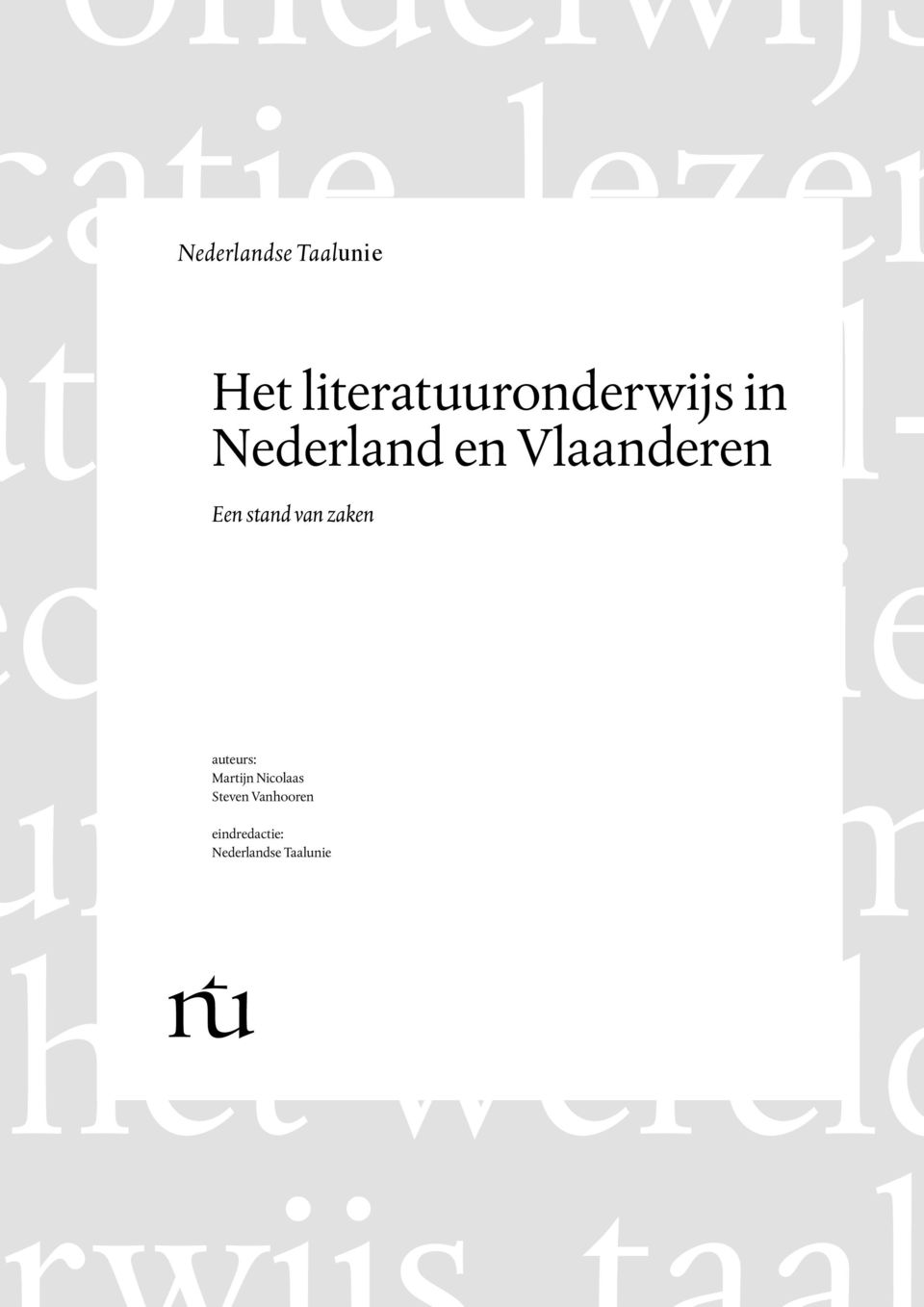 Steven Vanhooren eindredactie:  Vlaanderen.