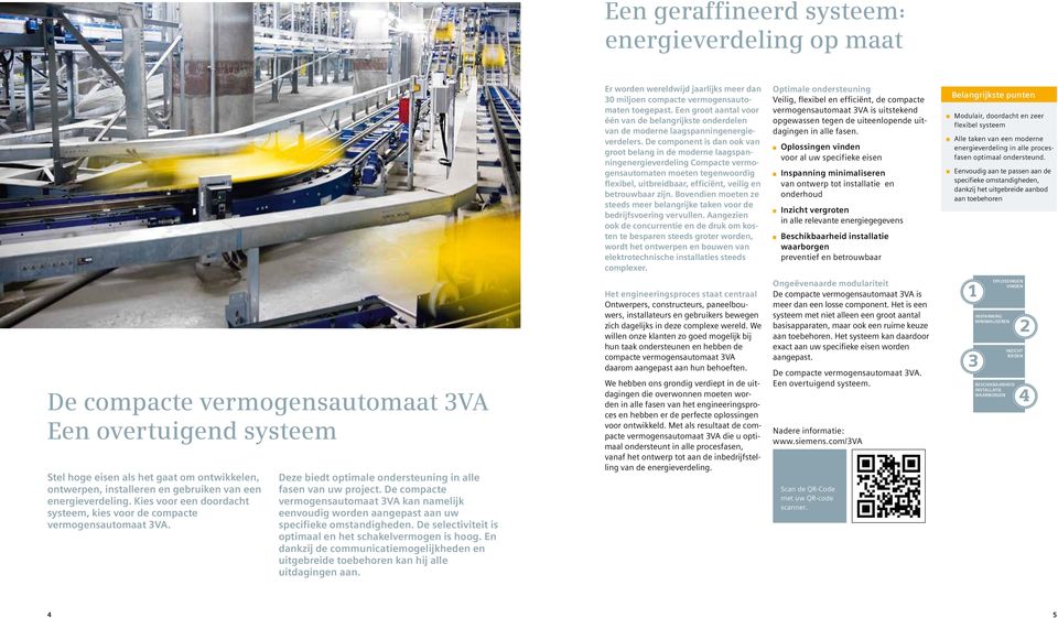 De component is dan ook van groot belang in de moderne laagspanningenergieverdeling Compacte vermogensautomaten moeten tegenwoordig flexibel, uitbreidbaar, efficiënt, veilig en betrouwbaar zijn.