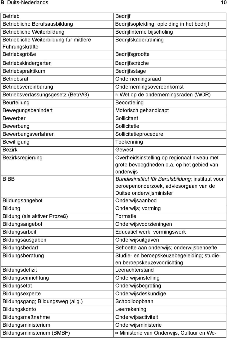 Bildung Bildung (als aktiver Prozeß) Bildungsangebot Bildungsarbeit Bildungsausgaben Bildungsbedarf Bildungsberatung Bildungsdefizit Bildungseinrichtung Bildungsetat Bildungsexperte Bildungsgang;