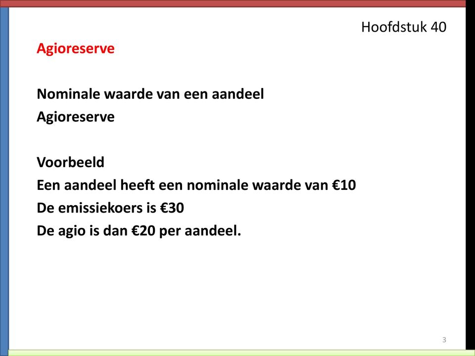 heeft een nominale waarde van 10 De