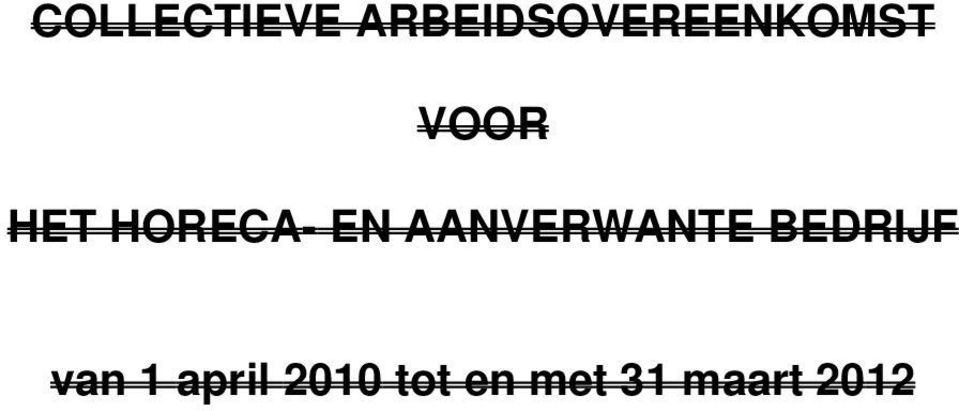 HORECA- EN AANVERWANTE