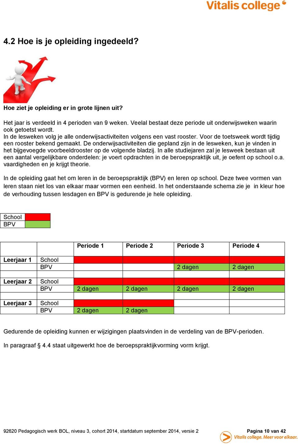 Voor de toetsweek wordt tijdig een rooster bekend gemaakt. De onderwijsactiviteiten die gepland zijn in de lesweken, kun je vinden in het bijgevoegde voorbeeldrooster op de volgende bladzij.