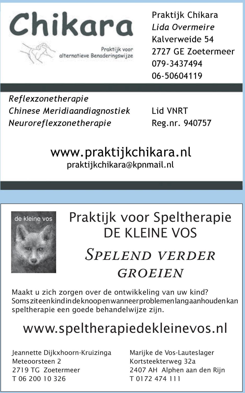 nl Praktijk voor Speltherapie DE KLEINE VOS SPELEND VERDER GROEIEN Maakt u zich zorgen over de ontwikkeling van uw kind?