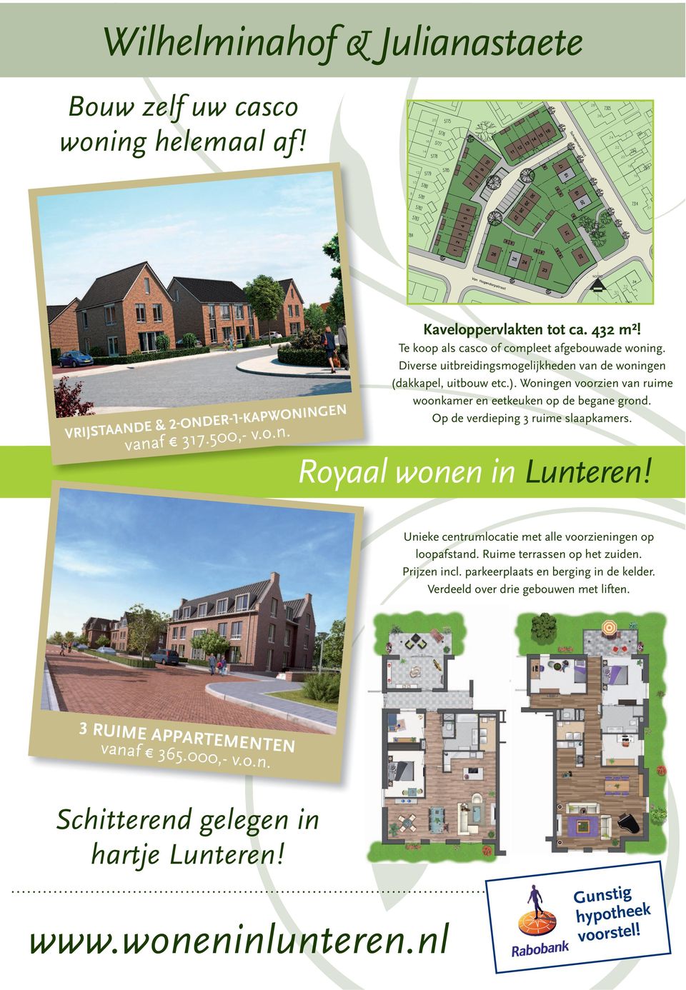 Woningen voorzien van ruime woonkamer en eetkeuken op de begane grond. Op de verdieping 3 ruime slaapkamers. Royaal wonen in Lunteren!