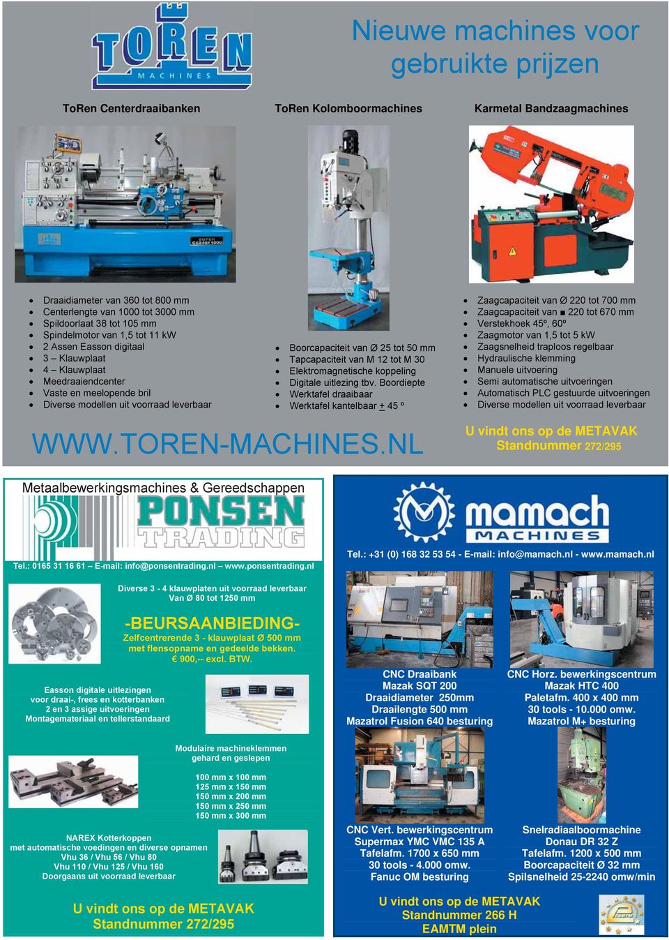 50 mm Tapcapaciteit van M 12 tot M 30 Elektromagnetische koppeling Digitale uitlezing tbv.