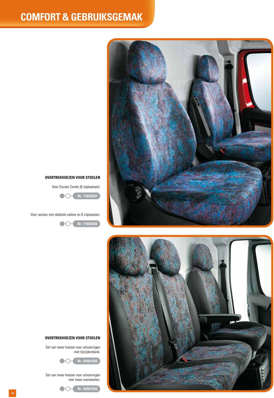 71803681 Voor versies met dubbele cabine en 6 zitplaatsen. Nr.