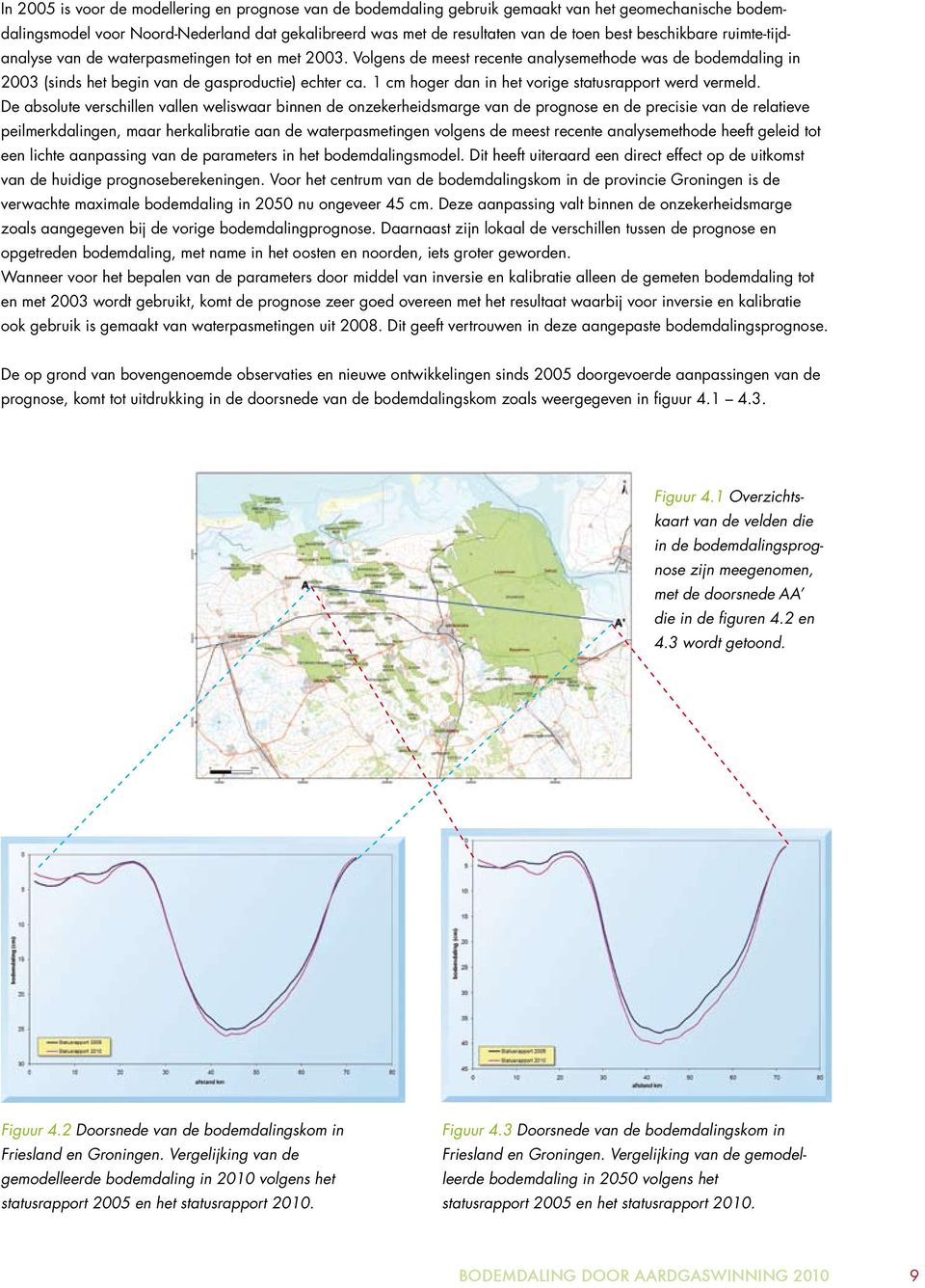 1 cm hoger dan in het vorige statusrapport werd vermeld.