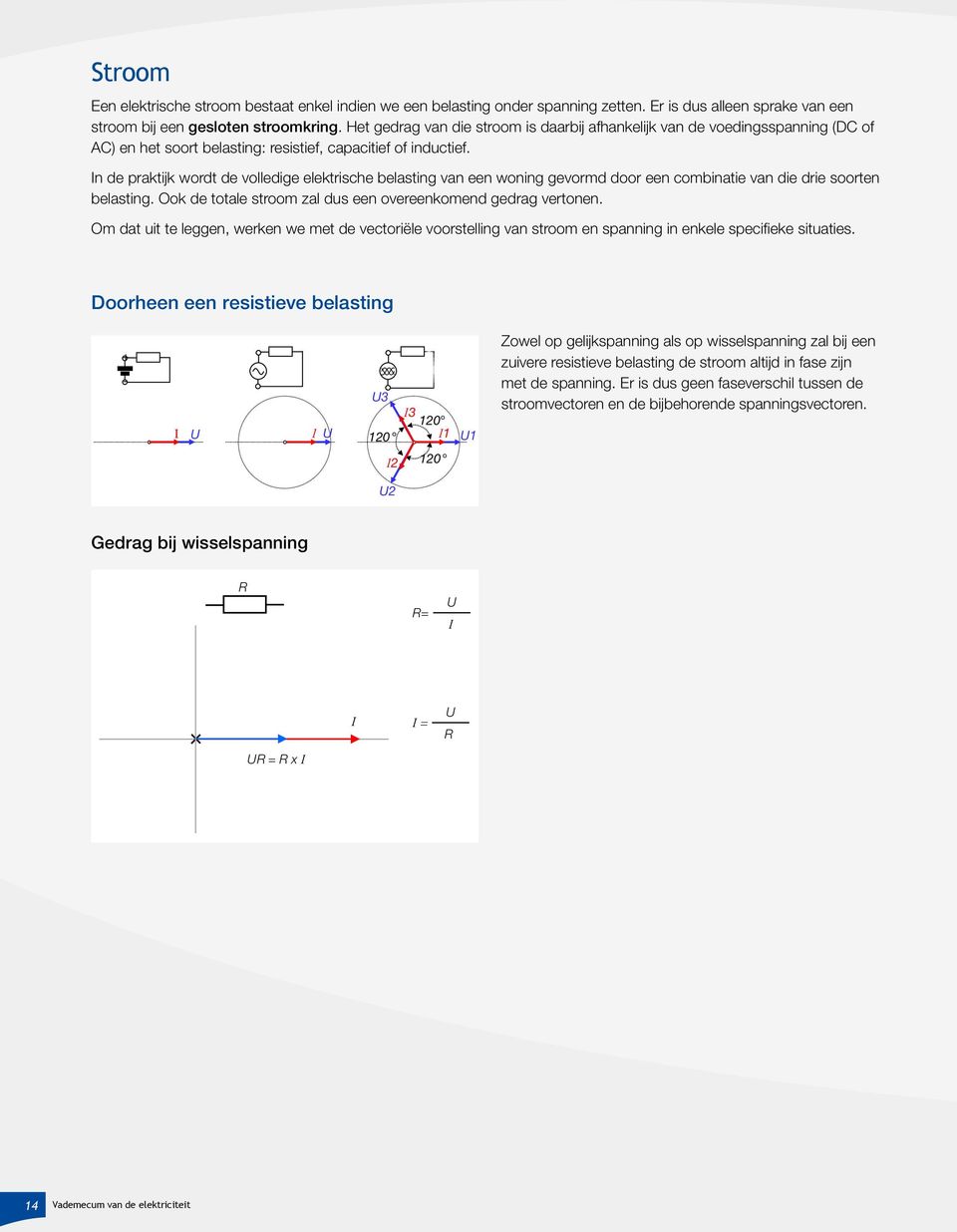 In de praktijk wordt de volledige elektrische belasting van een woning gevormd door een combinatie van die drie soorten belasting. Ook de totale stroom zal dus een overeenkomend gedrag vertonen.