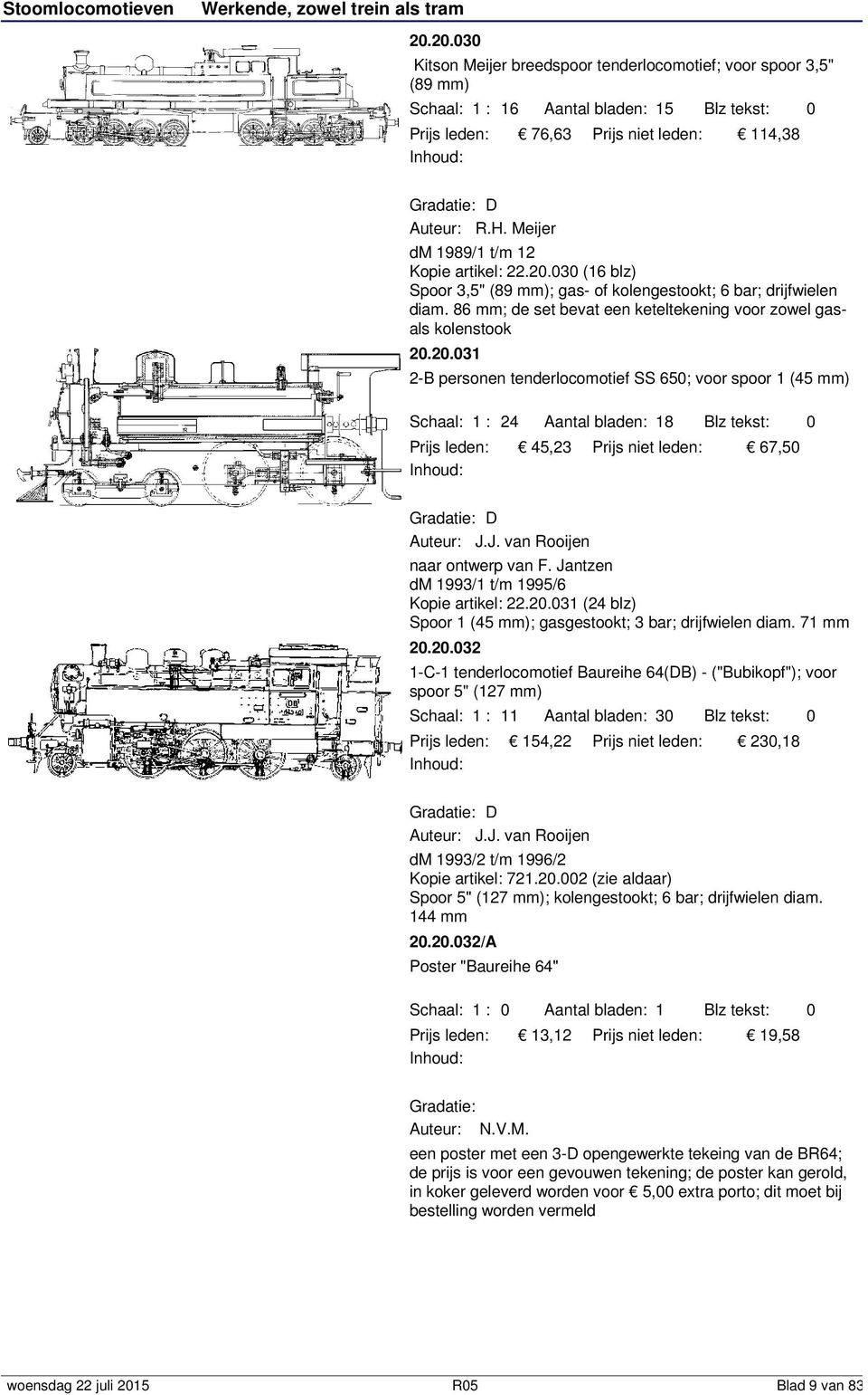 J. van Rooijen naar ontwerp van F. Jantzen dm 993/ t/m 995/6 Kopie artikel: 22