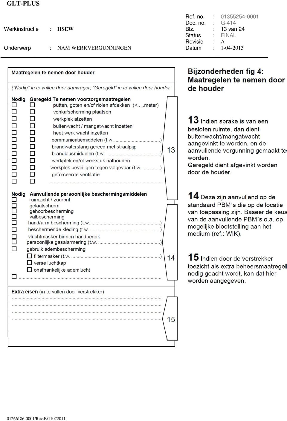 G-414 Werkinstructie HSEW Blz.