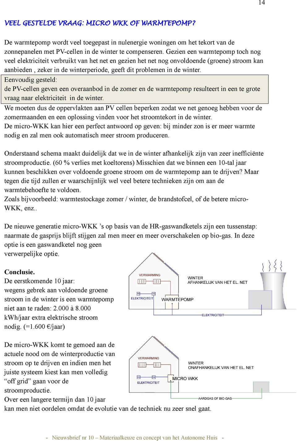 Eenvoudig gesteld: de PV-cellen geven een overaanbod in de zomer en de warmtepomp resulteert in een te grote vraag naar elektriciteit in de winter.