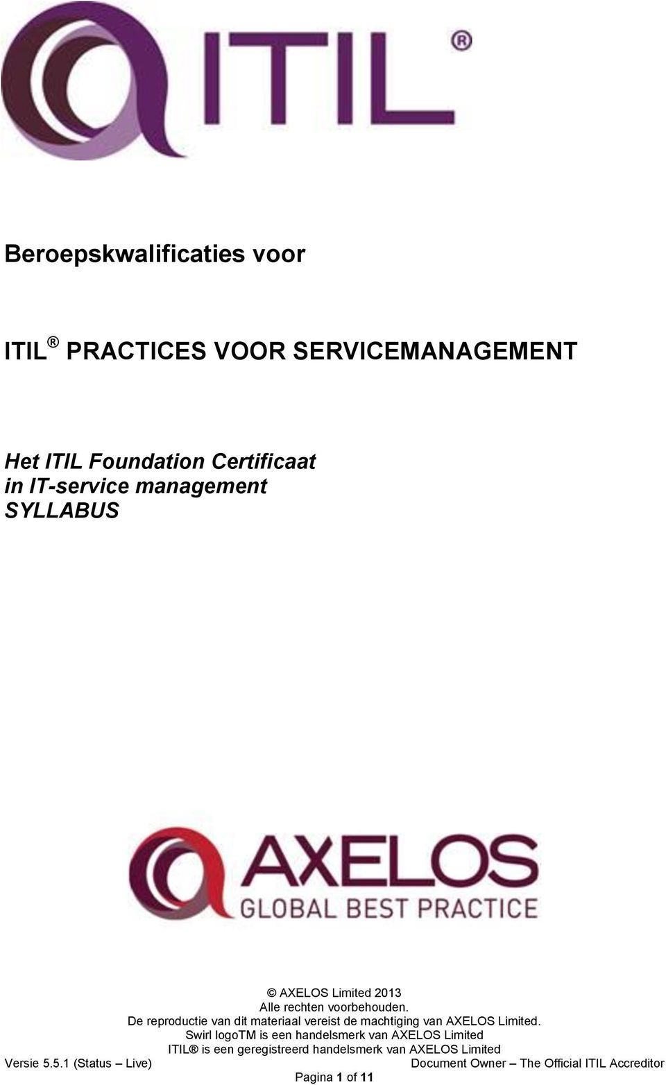 Het ITIL Foundation Certificaat in