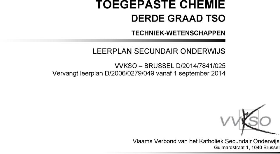 leerplan D/2006/0279/049 vanaf 1 september 2014 Vlaams