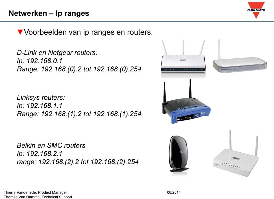 168.(0).254 Linksys routers: Ip: 192.168.1.1 Range: 192.168.(1).2 tot 192.