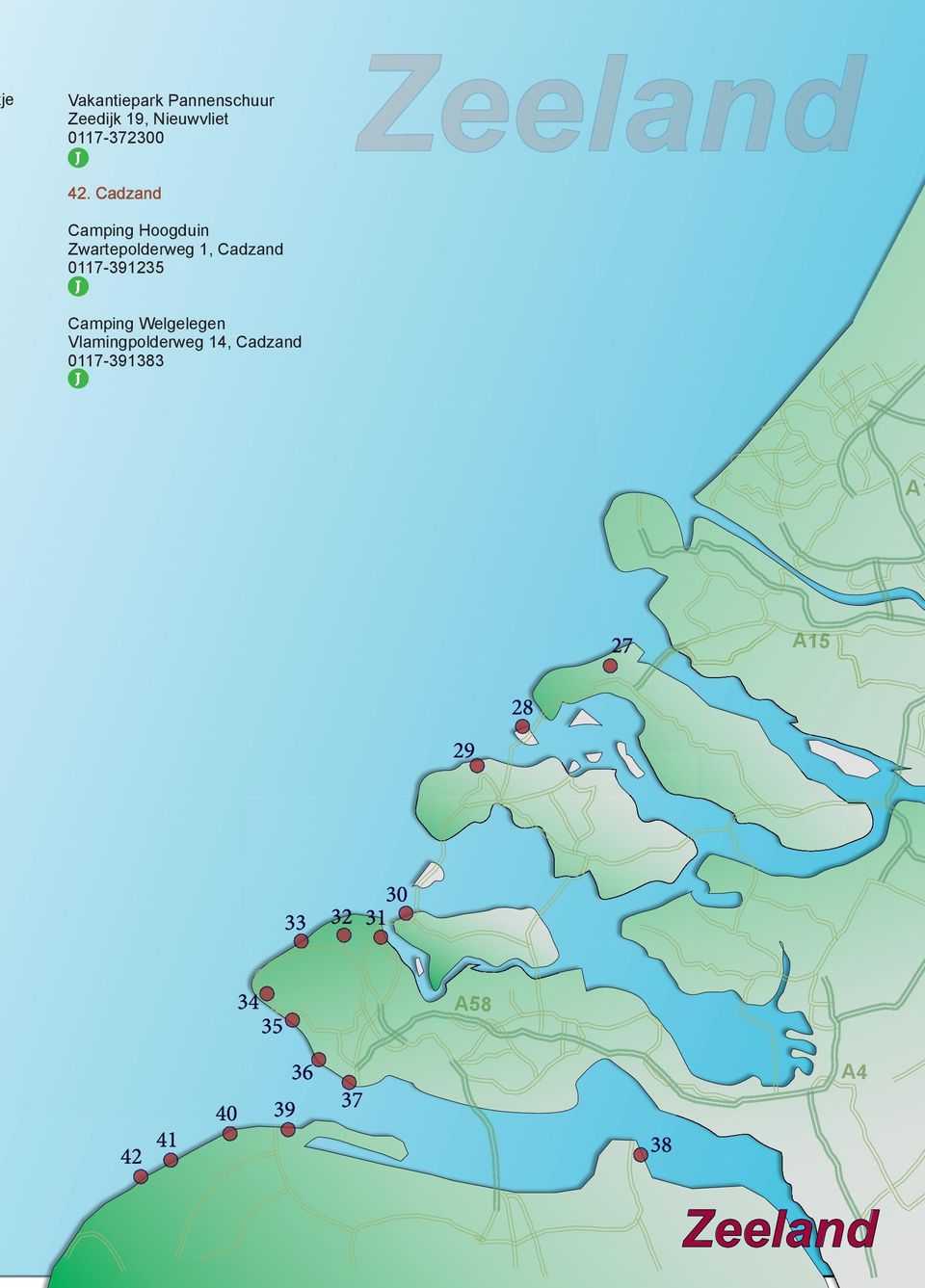 Cadzand Camping Hoogduin Zwartepolderweg 1, Cadzand 0117-391235