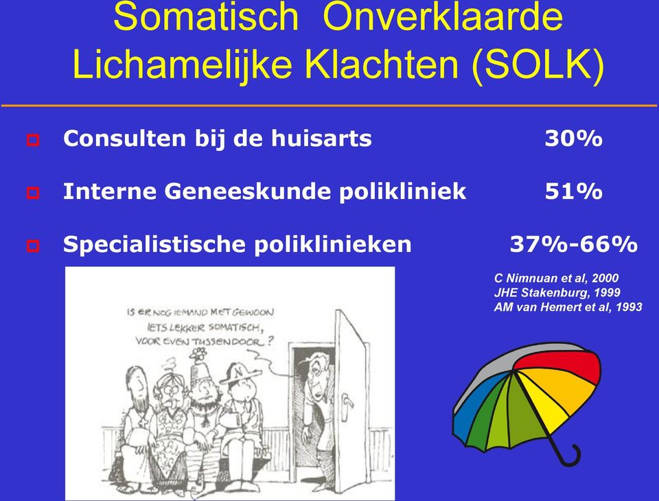 polikliniek 51% Specialistische poliklinieken 37%-66% C