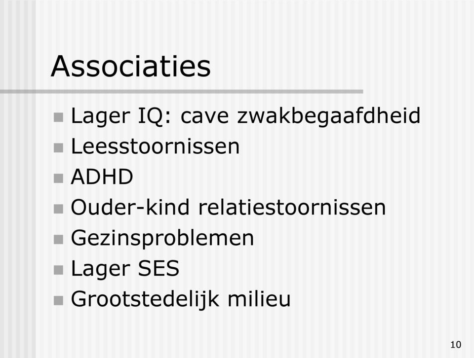 ADHD Ouder-kind relatiestoornissen