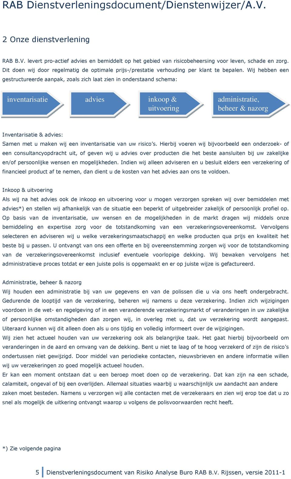 Wij hebben een gestructureerde aanpak, zoals zich laat zien in onderstaand schema: inventarisatie advies inkoop & uitvoering administratie, beheer & nazorg Inventarisatie & advies: Samen met u maken