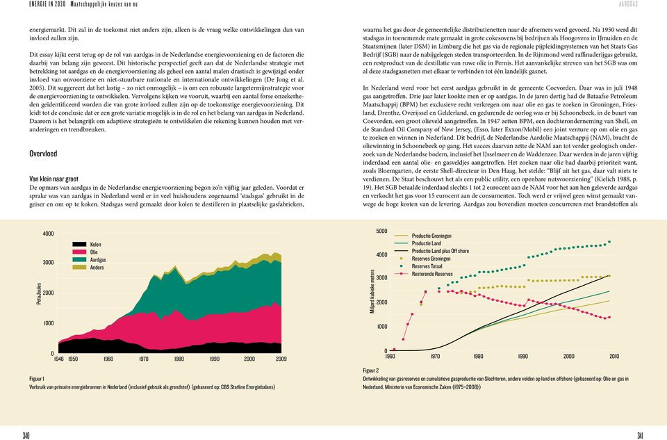 Dit historische perspectief geeft aan dat de Nederlandse strategie met betrekking tot aardgas en de energievoorziening als geheel een aantal malen drastisch is gewijzigd onder invloed van onvoorziene