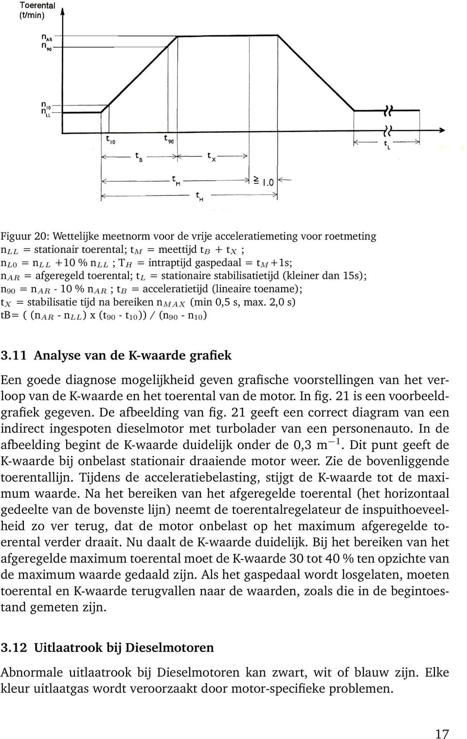 s, max. 2,0 s) tb= ( (n AR - n LL) x (t 90 - t 10)) / (n 90 - n 10) 3.