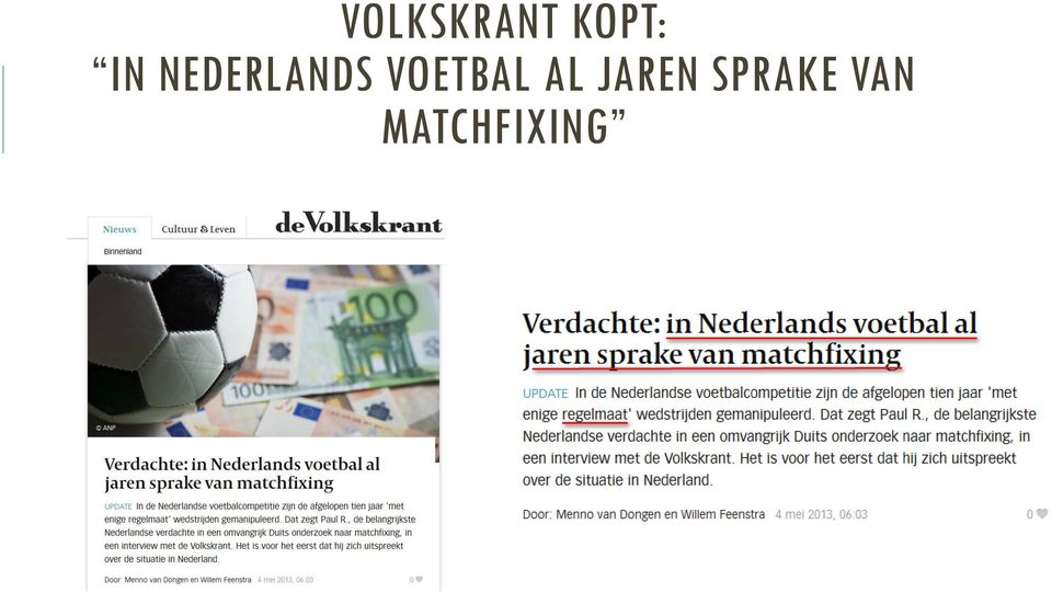 VOETBAL AL JAREN