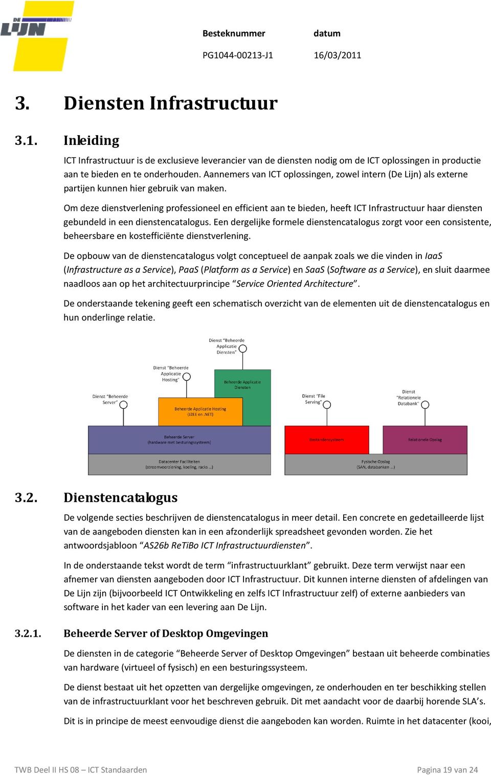 Om deze dienstverlening professioneel en efficient aan te bieden, heeft ICT Infrastructuur haar diensten gebundeld in een dienstencatalogus.