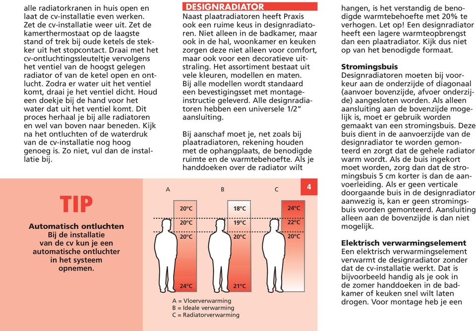 Draai met het cv-ontluchtingssleuteltje vervolgens het ventiel van de hoogst gelegen radiator of van de ketel open en ontlucht. Zodra er water uit het ventiel komt, draai je het ventiel dicht.