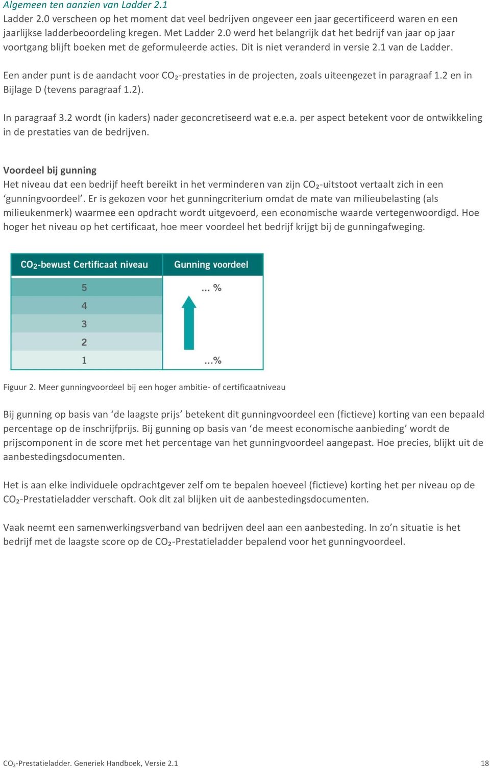 Een ander punt is de aandacht voor CO₂-prestaties in de projecten, zoals uiteengezet in paragraaf 1.2 en in Bijlage D (tevens paragraaf 1.2). In paragraaf 3.