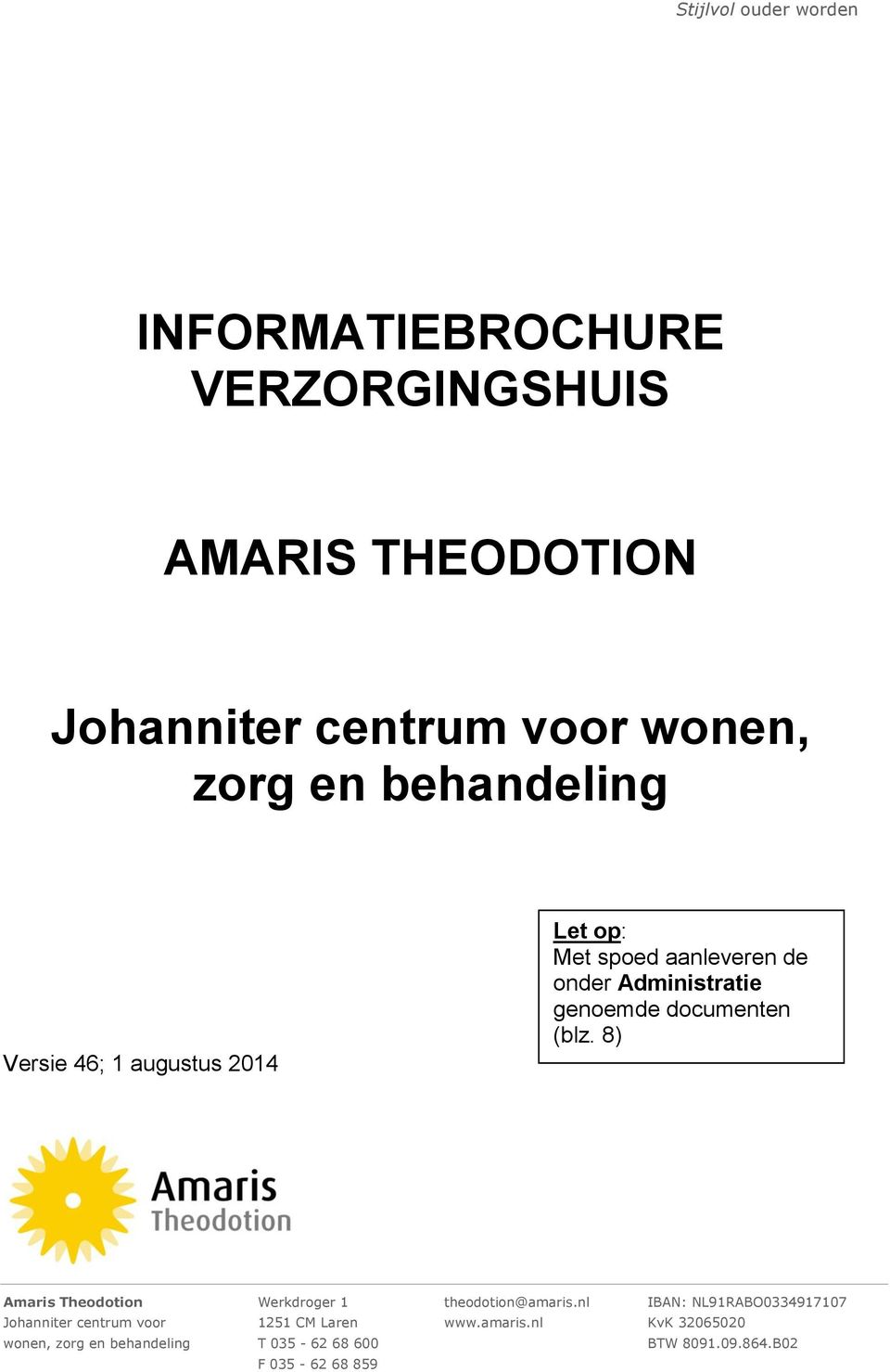 (blz. 8) Amaris Theodotion Werkdroger 1 theodotion@amaris.