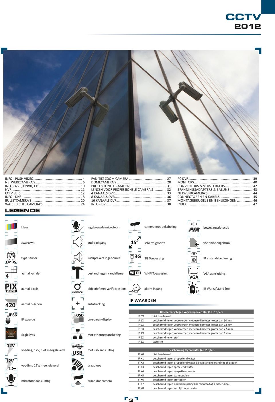 .. 38 PC DVR... 39 MONITORS... 40 CONVERTORS & VERSTERKERS... 42 SPANNINGSADAPTERS & BALUNS... 43 NETWERKCAMERA S... 44 CONNECTOREN EN KABELS... 45 MONTAGEBEUGELS EN BEHUIZINGEN... 46 INDEX.