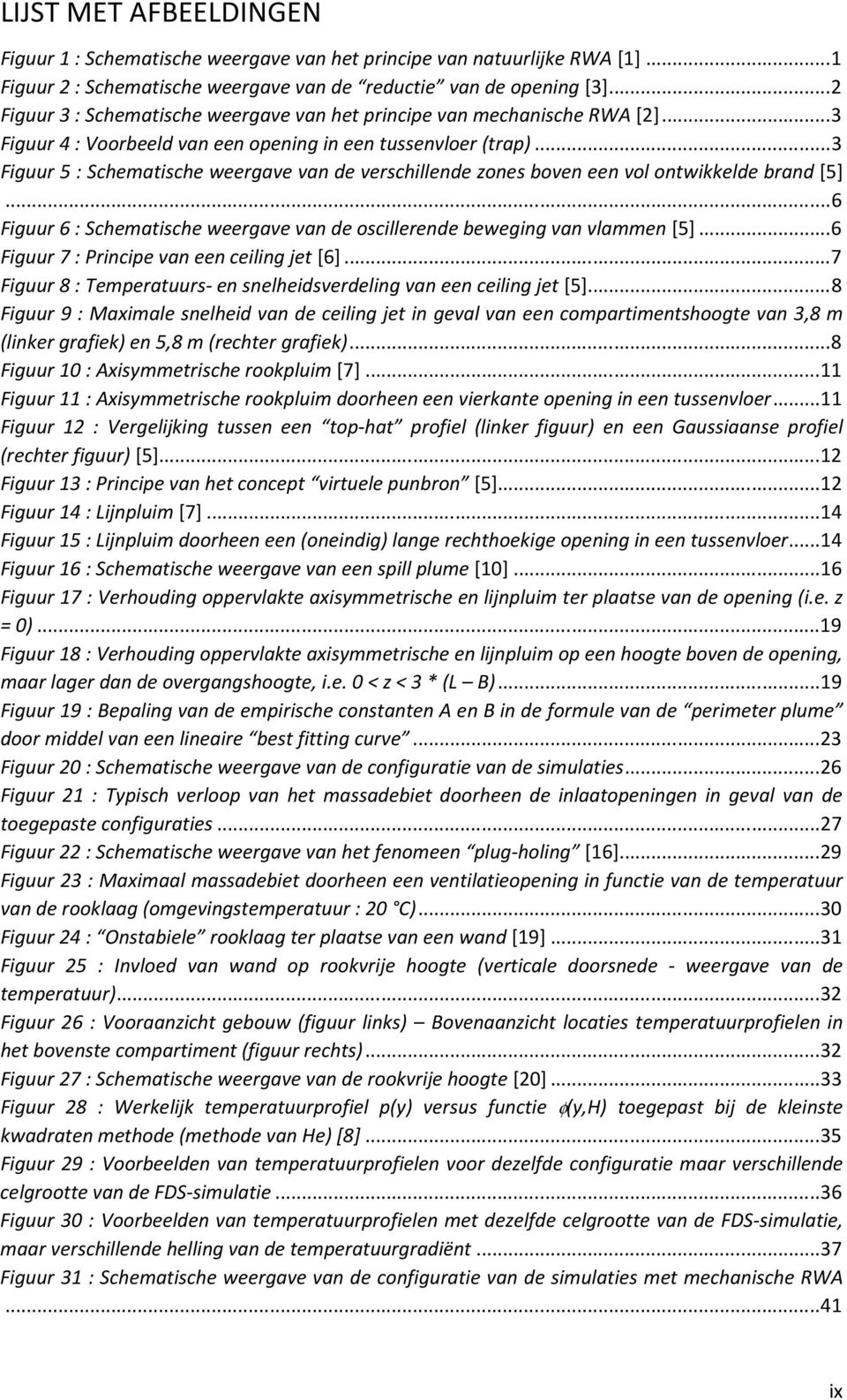 .. 3 Figuur 5 : Schematische weergave van de verschillende zones boven een vol ontwikkelde brand [5]... 6 Figuur 6 : Schematische weergave van de oscillerende beweging van vlammen [5].