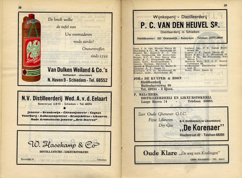 68394 Jenever - Brandewijn - Citroenjenever - Cognac Voorburg - Aalbessenjenever - Oranjebitter - Likeuren Oude Aromatische Jenever "Drle sterren" qq.