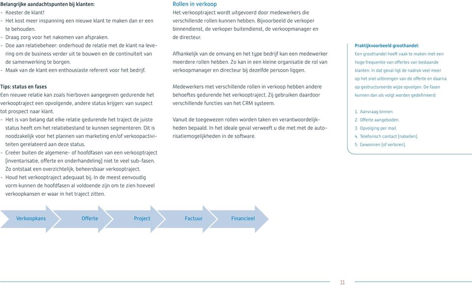 Maak van de klant een enthousiaste referent voor het bedrijf.