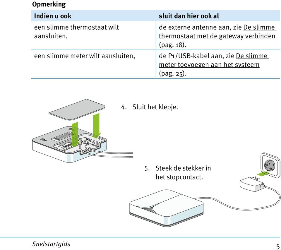 de gateway verbinden (pag. 18).