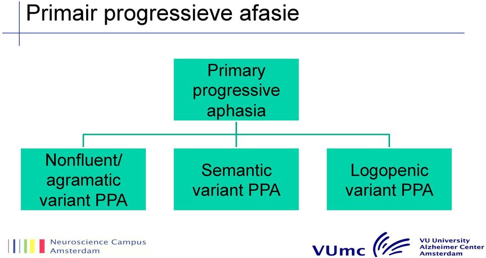 Nonfluent/ agramatic variant PPA