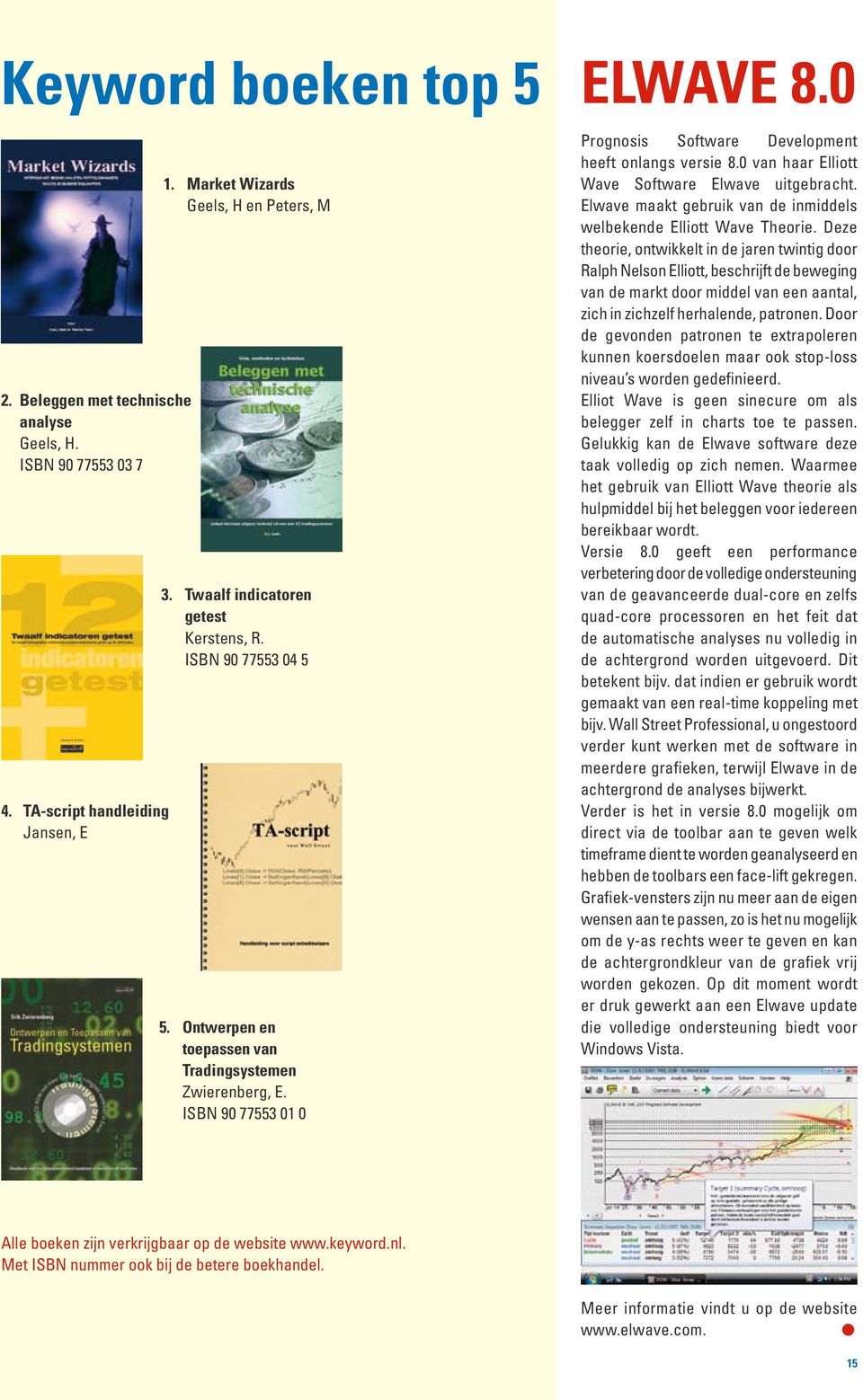 0 Prognosis Software Development heeft onlangs versie 8.0 van haar Elliott Wave Software Elwave uitgebracht. Elwave maakt gebruik van de inmiddels welbekende Elliott Wave Theorie.